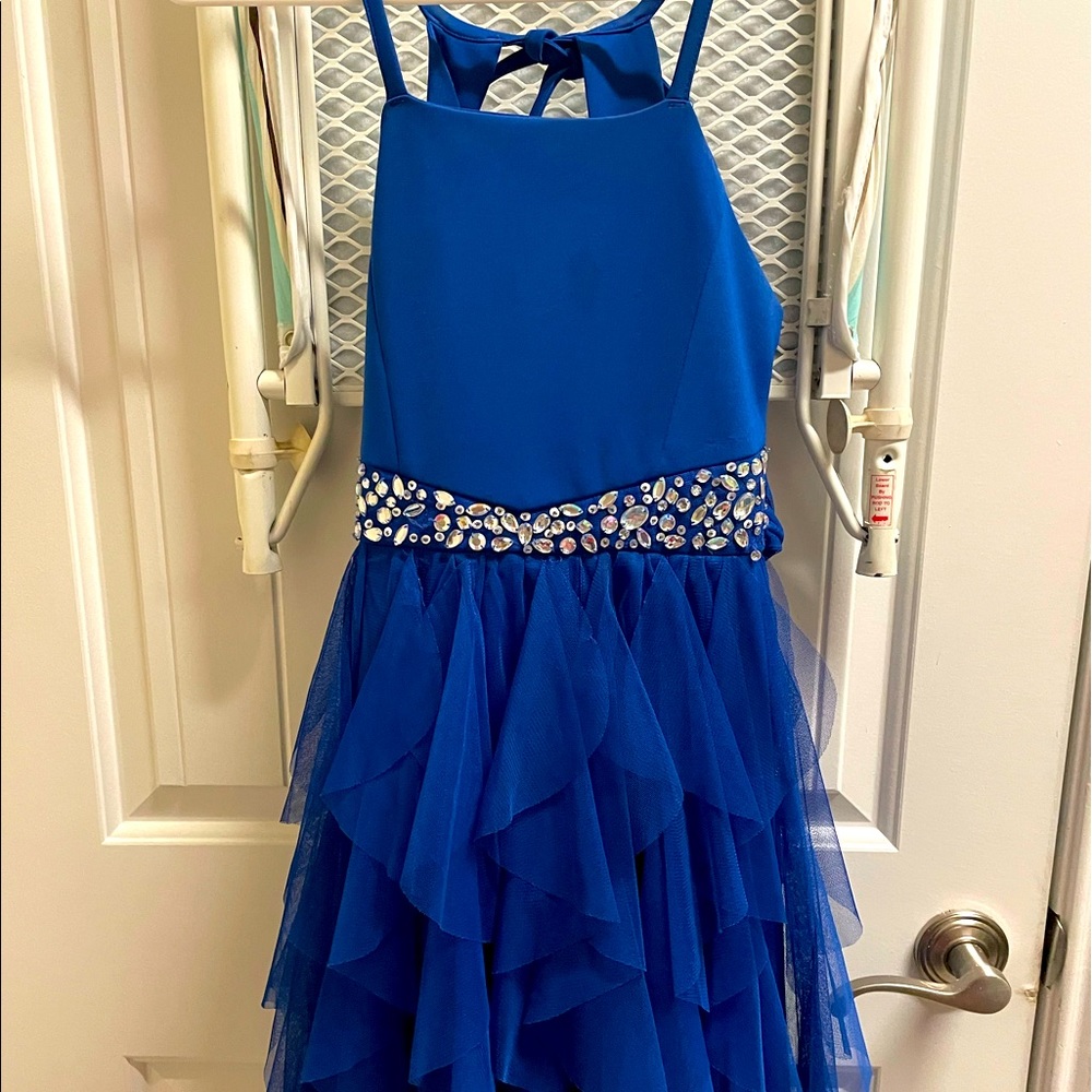 Royal blue party dress